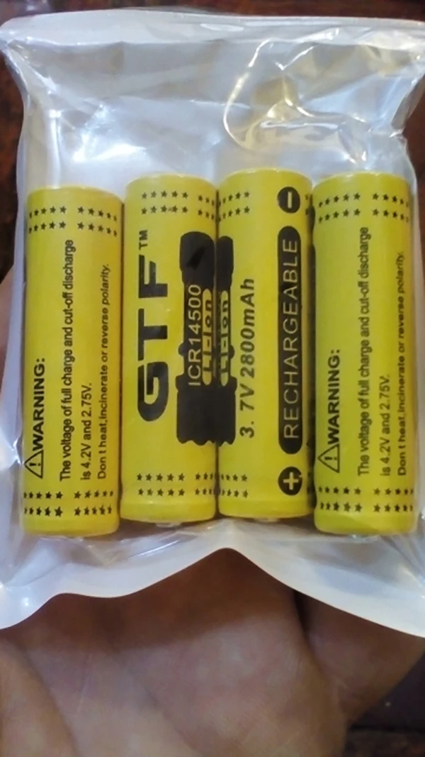 Wiązana sprzedaż GTF 3.7V 2800mah 14500 akumulator litowo-jonowy akumulator