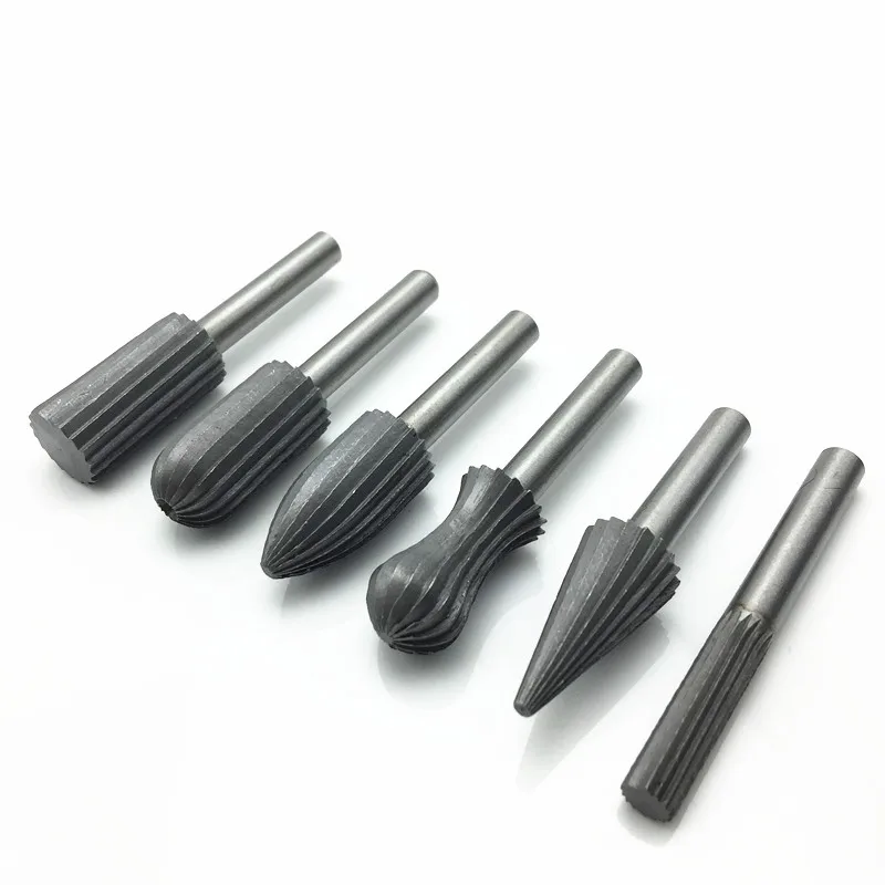 

6mm HSS end mill Rotary Files Burr Set ABRASIVE ROTARY FILE SET for Grinder