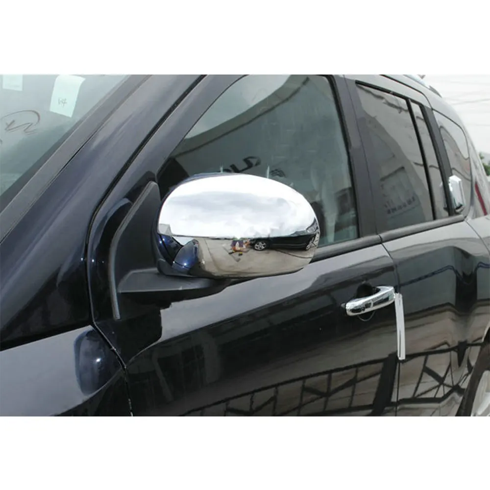 BBQ@FUKA Pair ABS Car Rear View Side Mirror Cover Trim Styling Sticker Fit For Jeep Compass 2008-2016