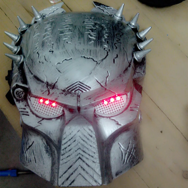 Party Supplies halloween mask Homemade Predator DJ mask LED Glasses for Stage Props Show Eye Novelty Lighting