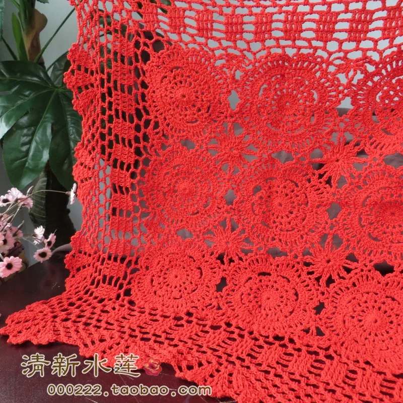 free shipping cotton crochet lace table cloth table cover towel for wedding decor gremial cutout decoration towel cloth for home