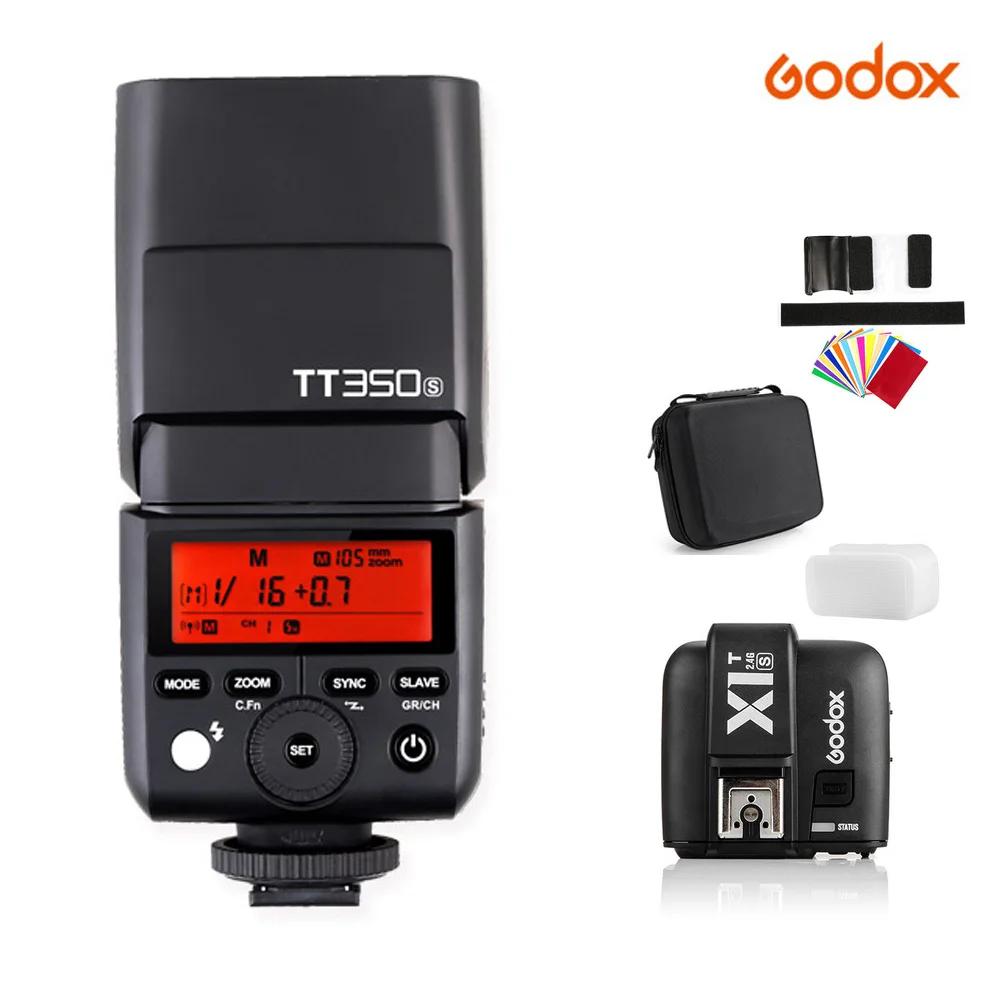 Godox Mini Speedlite TT350S Camera Flash TTL HSS GN36 1/8000S for Sony MI Camera A7 A6000 A7RII A6300 A6500 A7s / X1T-S