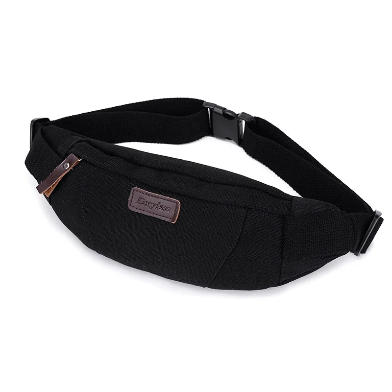 Men Canvas Chest Bags Waist Bag Male Multifunctional Casual Brand Belt Money Phone Purse Waist Packs Bags