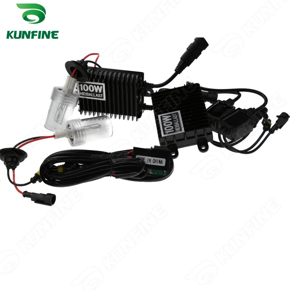 

12V/100W Xenon Headlight H1/H3/H7/H8/9004/H4-2/9005/9006/9007/880/D2S HID Conversion xenon Kit Car HID light with AC ballast