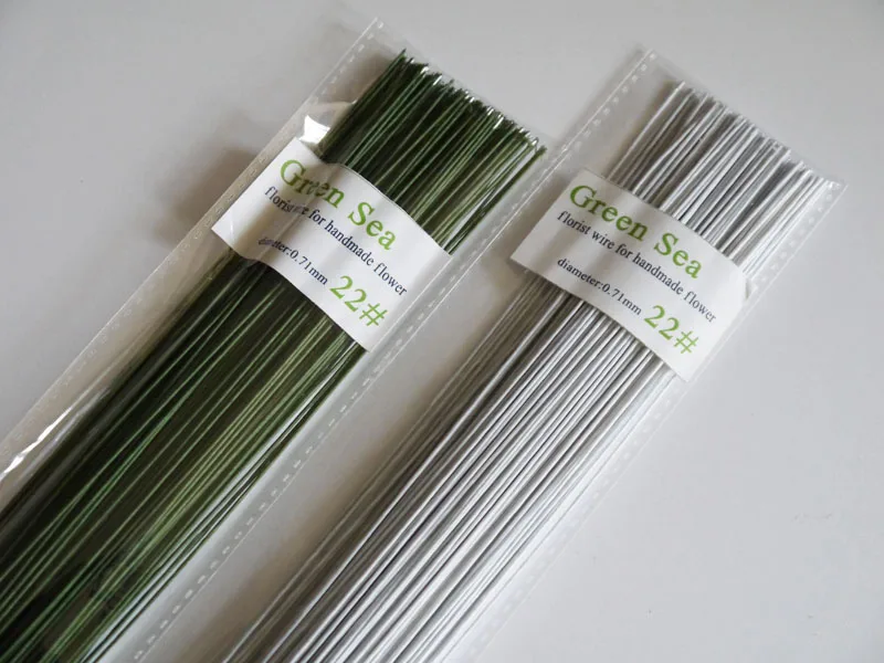 22gauge green paper covered wire fondant cake accessory wire florist wire 120pieces