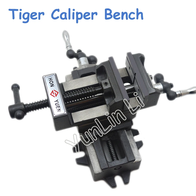 

3 Inch Cross-Flattened Pliers Precision Heavy-duty Manual Tiger Caliper Bench Drill with a Cross-Clamp