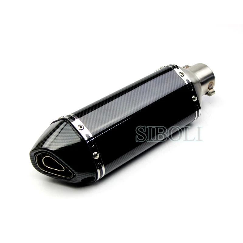 51mm Motorcycle Ak Exhaust Muffler escape moto With db killer pitbike nmax crf 230 aerox For Yamahaa Kawasakii Hondaa