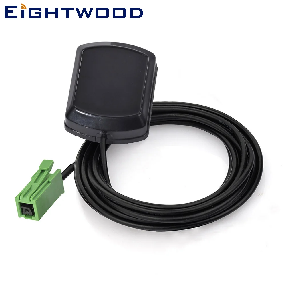 Eightwood Car GPS Active Antenna Green GT5-1S Jack Female Aerial for GPS Receivers Navigation Systems Connector