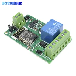 Green ESP8266 Relay Module 10A 220V Network Relay WIFI Module Input DC 7V~30V 4 Layers Board TVS Input Automatic Protection