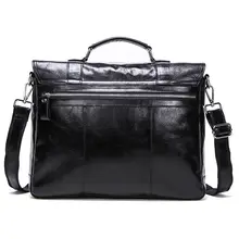 Men’s Vegetable Leather Laptop Briefcase #3