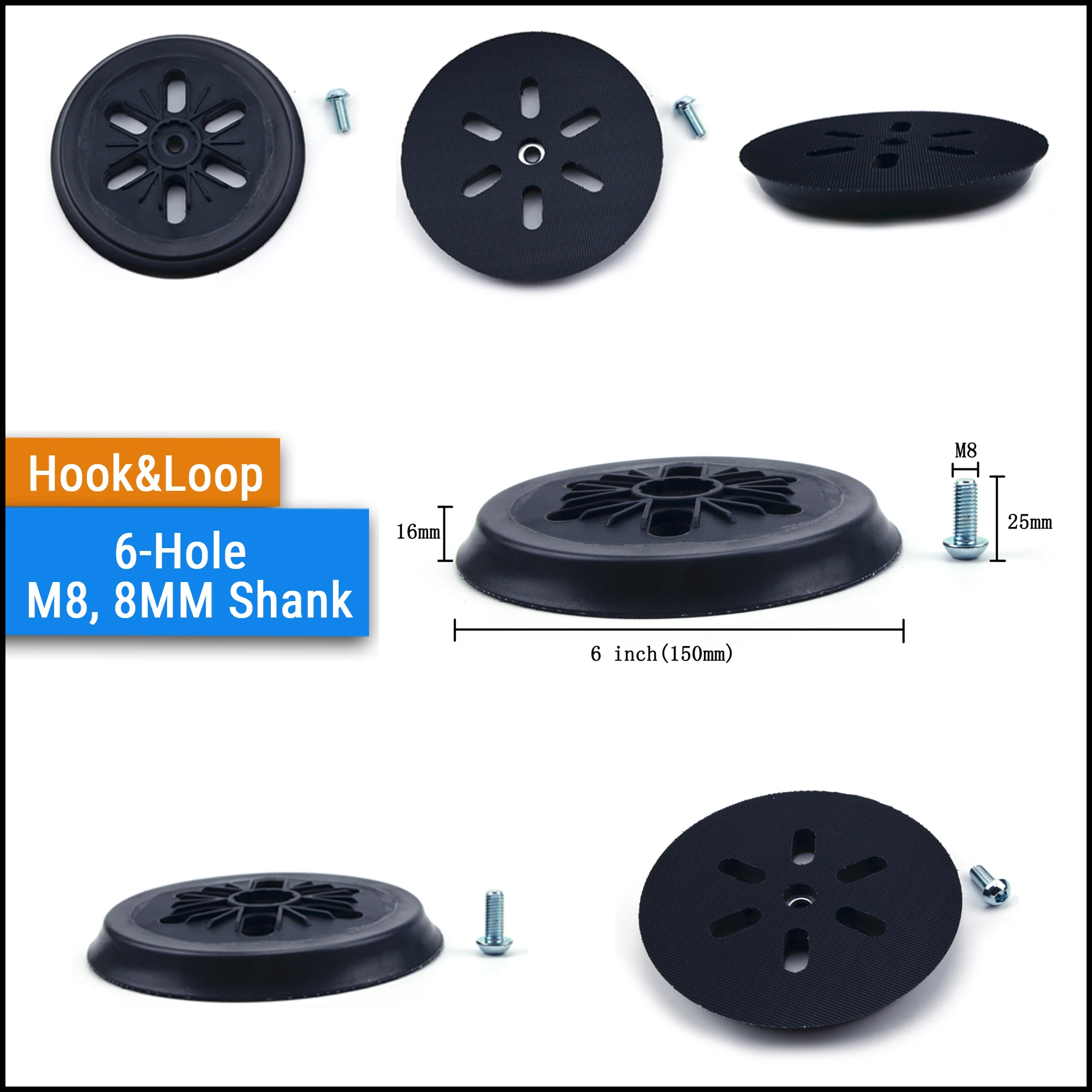 1/1. 2/1. 5 zoll Alle Arten Zurück-up Schleifen Pads für Schleif Schleifpapier Schleif Scheiben für Holzbearbeitung Kleine Bereich Polieren