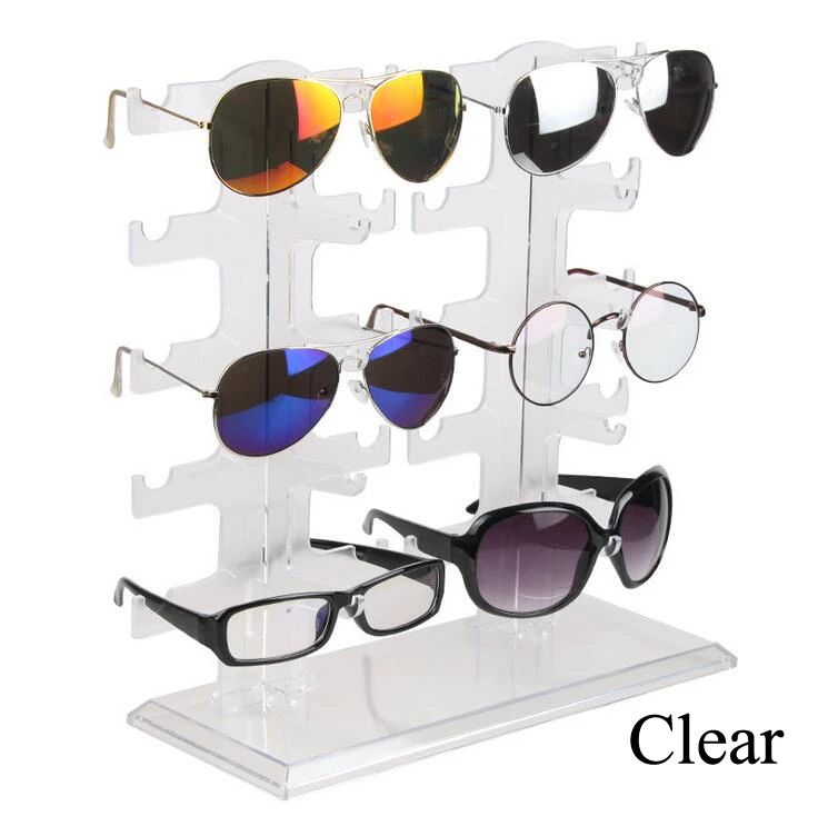 Colors Plastic 10 Pairs Of Glasses Frame Sunglasses Display Stand Sunglasses Display Stand Glasses Display Stand Glasses Display