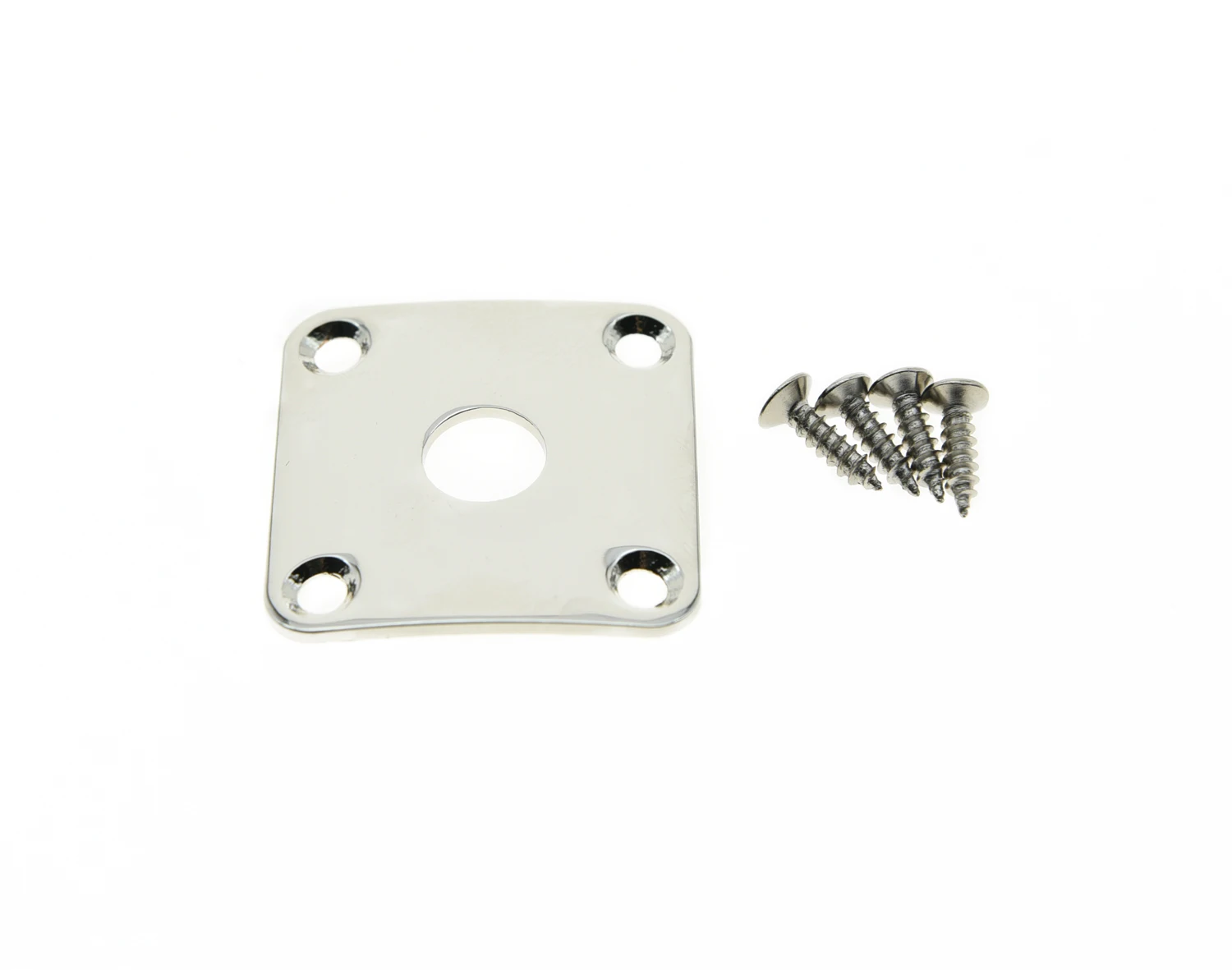 KAISH Curved Metal Jack Plate Square Jackplate w/ Screws Fits For Gibson Les Paul Chrome/Nickel/Black/Gold