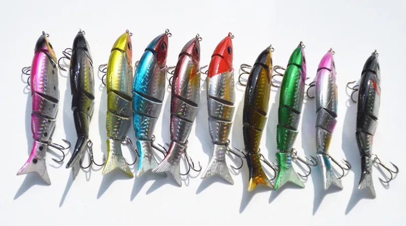 Swimbait Fishing Lure Minnow 5 Segment Sea Float Bait 12cm 21g Hard Joint Bait  Lures 1 Piece Sale