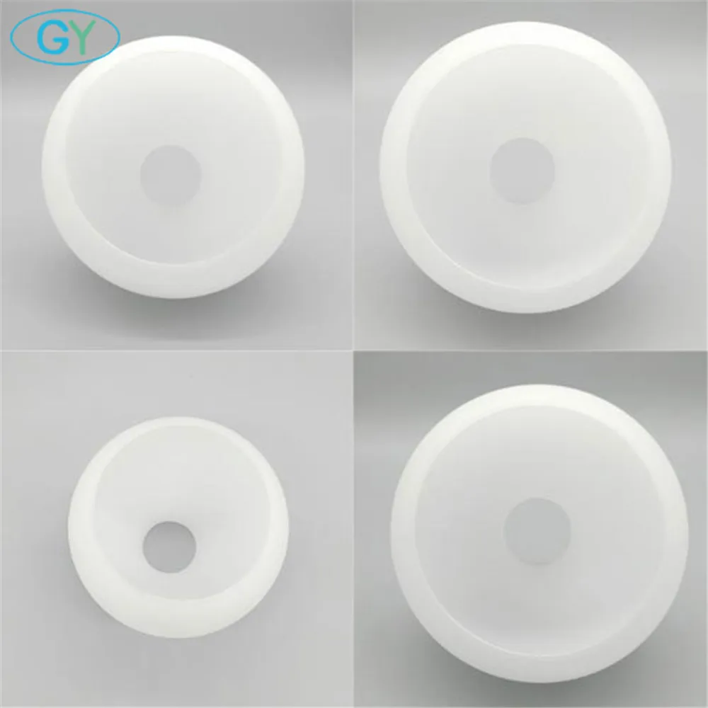 D4cm D3cm Opening White Globe Glass Lamp Shade E27 E14 Milky Glass Lampshade Replacement Part Lighting Accessory for Chandelier