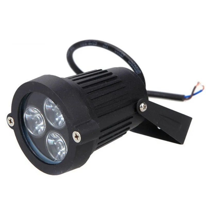 LED peyzaj aydınlatması açık sel ışıkları Spike Spotlight DC 12V 110v 220v bahçe lambası IP66 9W RGB LED çim ışığı