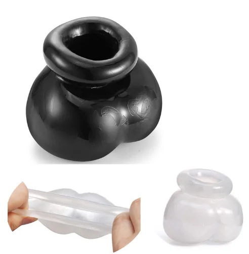 Male Soft Comfortable Silicone Bull Bag Ball Stretcher Snug,Scrotum Ballstretcher Ballsack,Testicle Bondage,Sex Toys For Adults