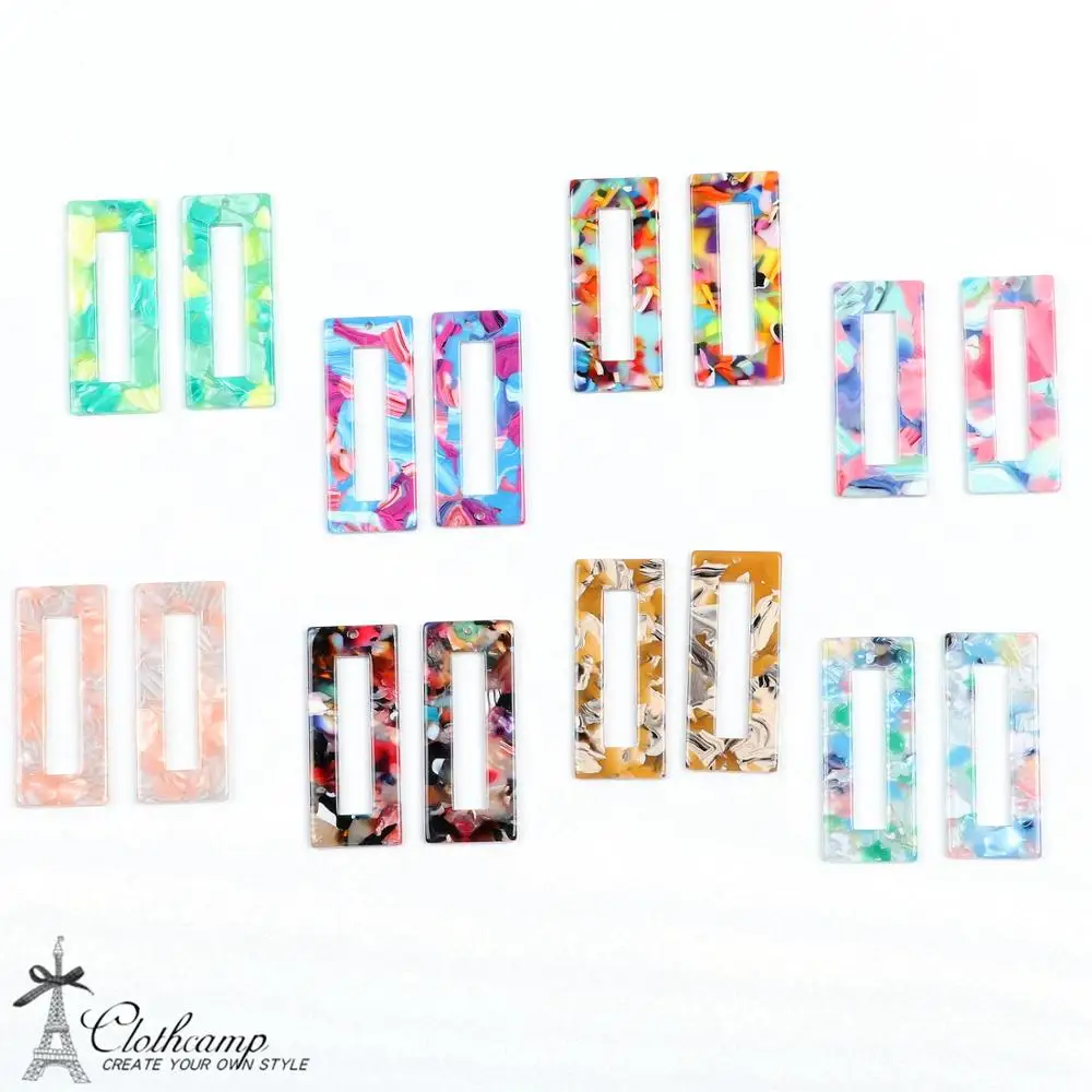 

Tortoise Shell Earring Charm,Acetate Acrylic Beads,Rectangle Shaped ,Geometri,Boho Jewelry,Earring Parts,Ohrringe finding-ACE110