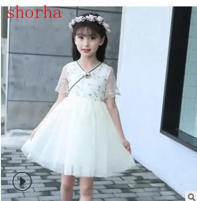 

Fashion Toddler Girls Princess Dress summer Girls Kids Dresses For Girl short Sleeve Party Dresses Christmas Children Costume