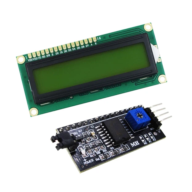 LCD1602 + I2C LCD 1602 وحدة الأزرق/شاشة خضراء PCF8574 IIC/I2C LCD1602 لوحة محول