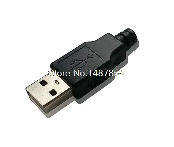 20x Type A Male Usb 4 Pin Plug Socket Connector & Plastic Cover