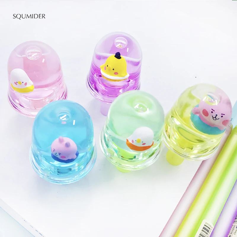 Cute Creative Chicken Rafting Liquid Go Swimming Gel Pen Dynamic Pen Student Stationery School Office Supplies