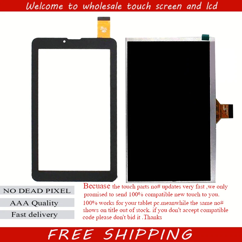 

New LCD Display Matrix For 7" Oysters T72MR 3G Tablet LCD touch screen panel Digitizer Lens Replacement