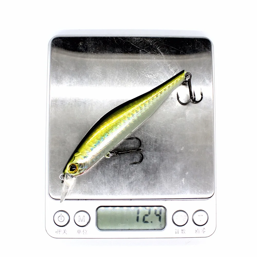 AOCLU-Sinking Wobbler Hard Bait, Minnow Crank, Dive Depth 1.2m Fishing Lure, Long Cast VMC Hook, Trout Killer Quality, 95mm, 13g