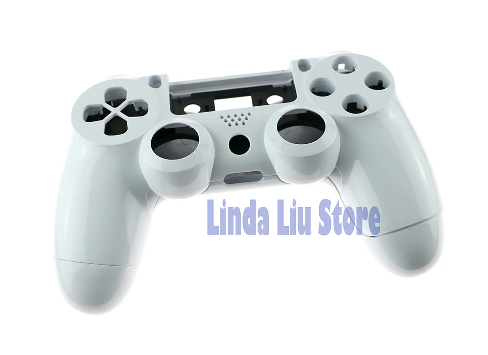 PS4 이전 버전 무선 컨트롤러 수리 부품 용 버튼이있는 1set 플라스틱 전체 하우징 케이스 커버 셸 케이스