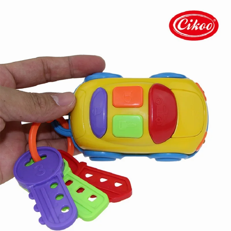 Sozzy-llave de coche musical para bebé, juguete cognitivo eléctrico deslizante, rueda de coche, juguete educativo, alarma