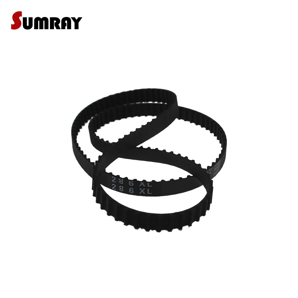 2pcs XL Tooth Belt 282/286/290/292/296/298/300/304/306/310/312XL Pitch Length 10mm Width Rubber Transmission Belt for 3D Parts