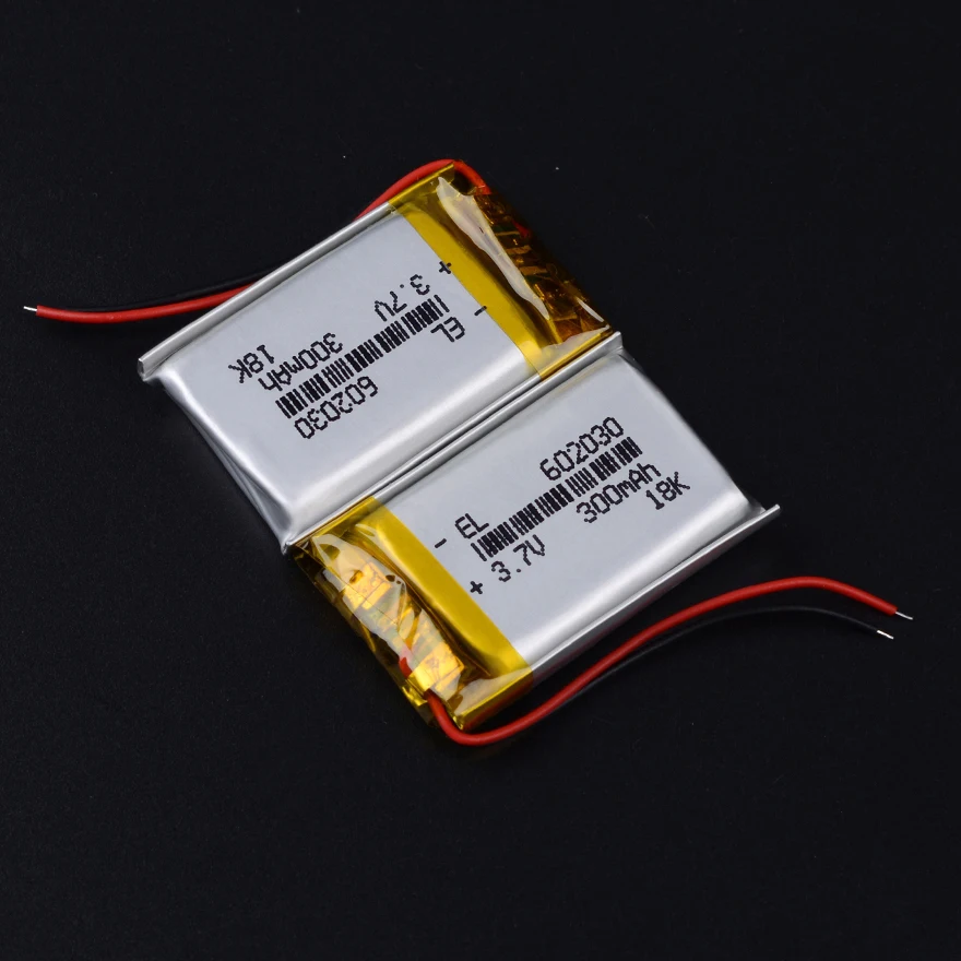 3.7V 300mAh 602030 Lithium li-Polymer Li-ion Battery for headphones mouse avto registratora video recorder-found mouse Bloody R7