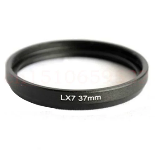 37mm Lens Filter Adapter Ring for Panasnic Lumix DMC LX7 DMW-FA1 Black ATLX7