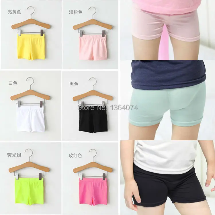 Summer Fashion Girls Cotton Short Leggings Kids Girls Elastic Modal Leggings Pants,Girls Shorts