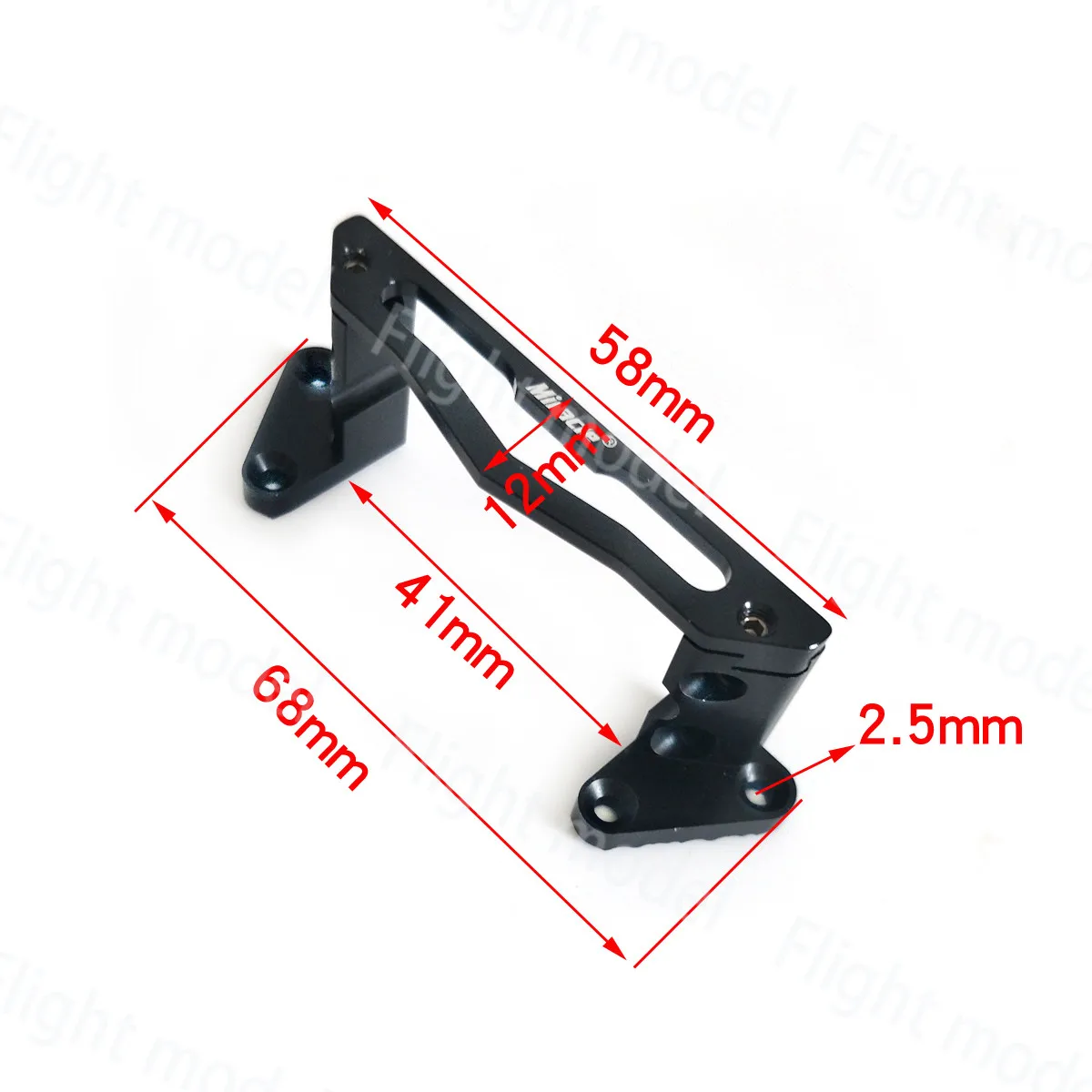 Miracle RC Model CNC Aluminum Alloy Servo Mount Adjustable W 45-51 mm H 9-11 mm For RC Airplane Car Model