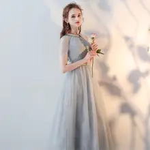 Grey Short Evening Dress Plus Size #4