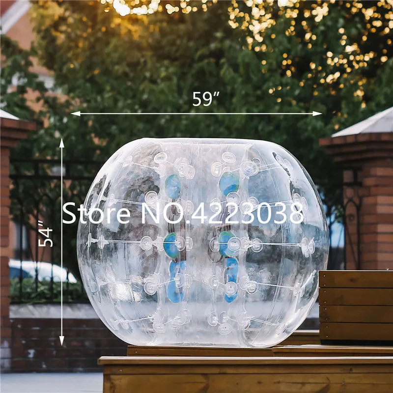 Free Shipping 1.5m Clear Bubble Soccer Set Grassplot Snow Field Body Inflatable Bubble Soccer Bubble Ball