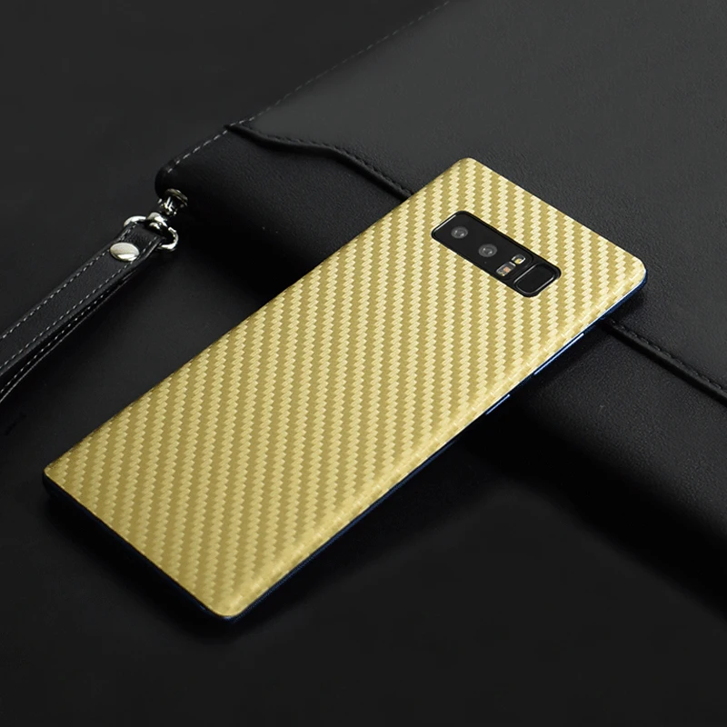 3D Carbon Fiber Skins Film Wrap Skin Phone Back Paste Film Sticker For SAMSUNG Galaxy S10 Plus S10e Note 10+8 9 S9+ A750 A9 2018