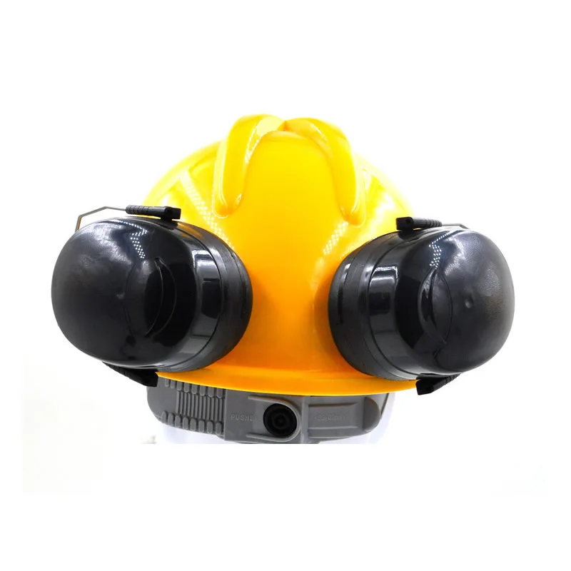 High Quality Work Anti-Noise Earmuffs For Safety Helmet Ear Protector For Woodwork Airport Factory Hearing Protection