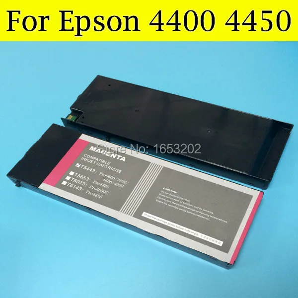 4 Color/Set Compatible Ink Cartridge T6142 T6143 T6144 T6148 With Show Ink Level Resettable Chip For Epson 4400