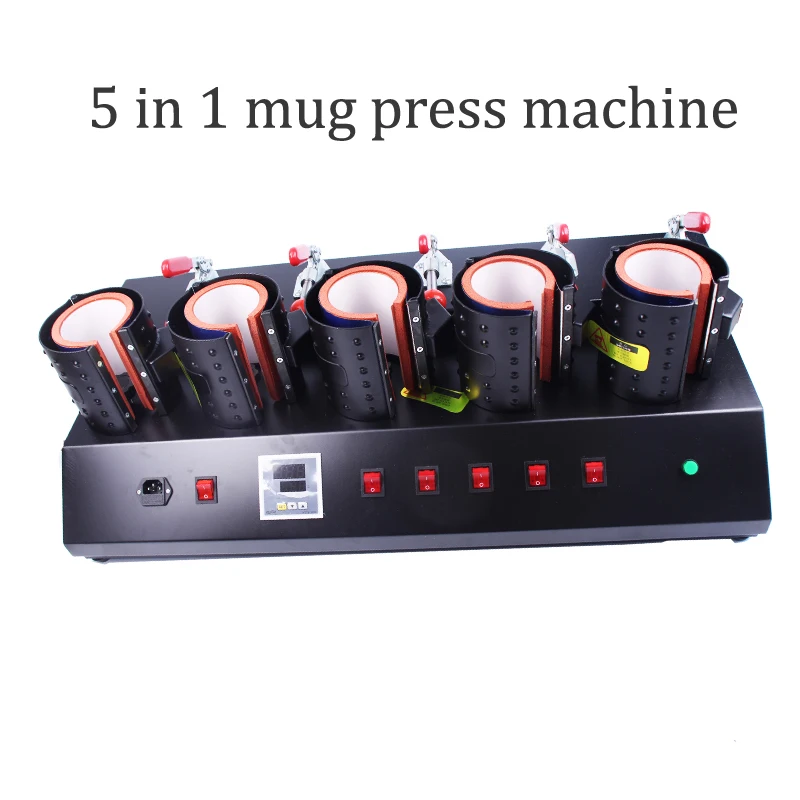 

High-Efficiency 5 In 1 Mug/Cup Printing Machine,Manual Mug Press Machine,Heat Press/ Sublimation Mug Machine