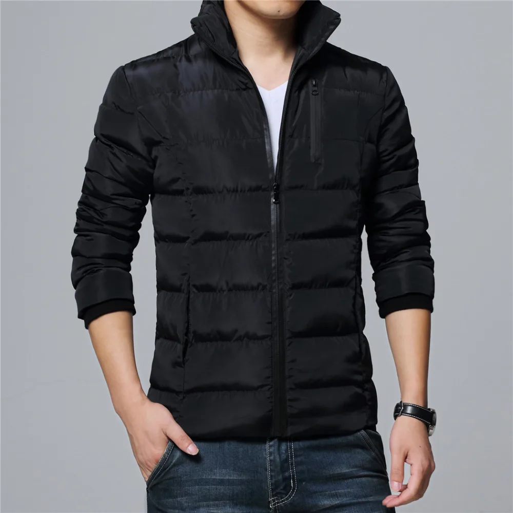 2021 Mens winter clothing Padded thick coats Male jackets Parkas black plus size M-6XL Slim fit drop shipping casual fashion