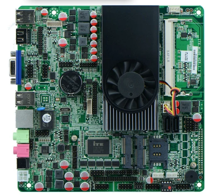 

Onboard I3 3217U dual core 1.8GHz Industrial Thin Mini ITX Motherboard With 2HDMI /lLVDS /6*COM