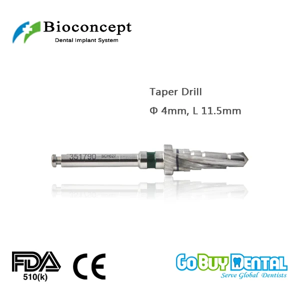 

Bioconcept BV Taper Drill φ4.0mm, length 11.5mm (351790)