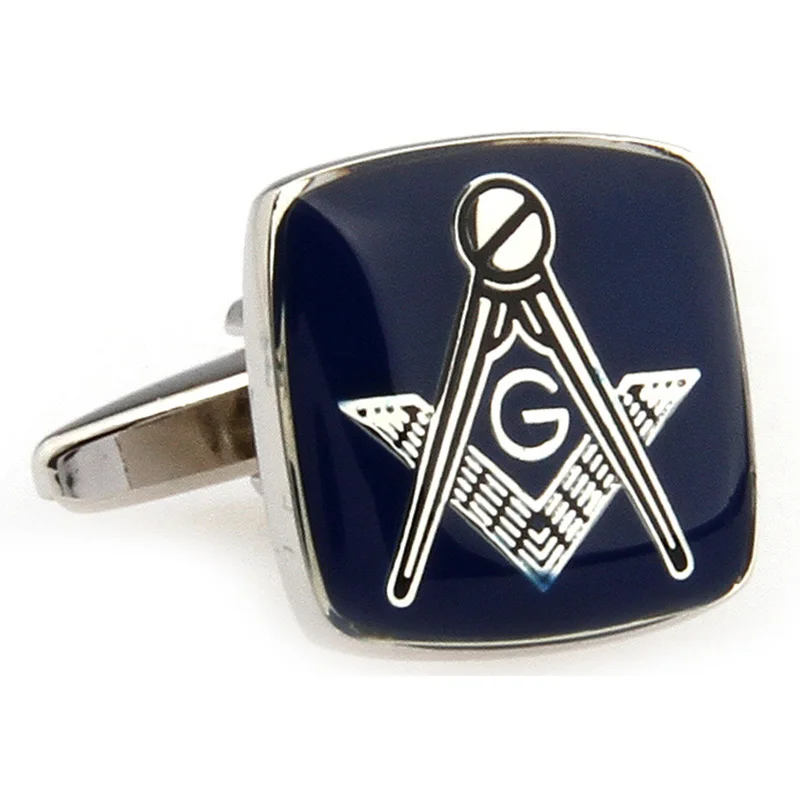 

High quality Stainless Steel Mens Jewelry Masonic Cuff links Lodge Cufflinks For Freemasonry French shirt Costume Accessories