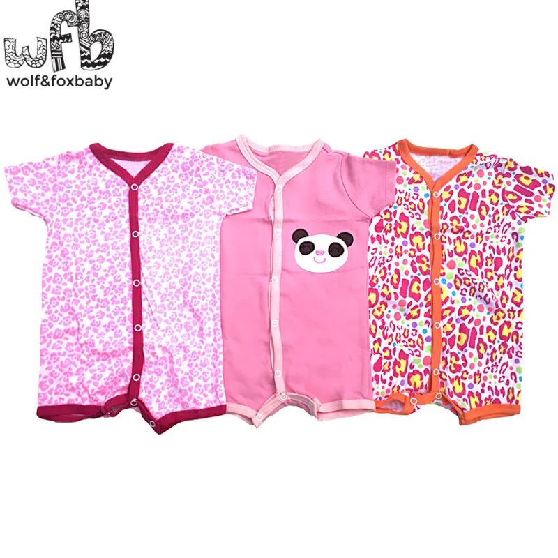 

Retail 3pcs/pack 0-24months short-Sleeved Baby Infant romper cartoon for boys girls jumpsuits Clothing clothes