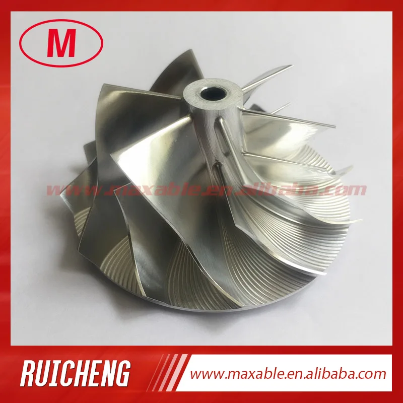 GT15-25 702549-0008HF V1 50.20/65.00mm 6+6 blades high performance turbo billet/milling/aluminum 2618 compressor wheel