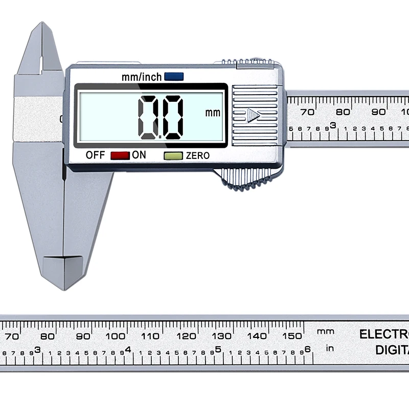 Tongfenglh 6inch LCD 150mm Digital Electronic Carbon Fiber Vernier Caliper Gauge Micrometer Model 5201