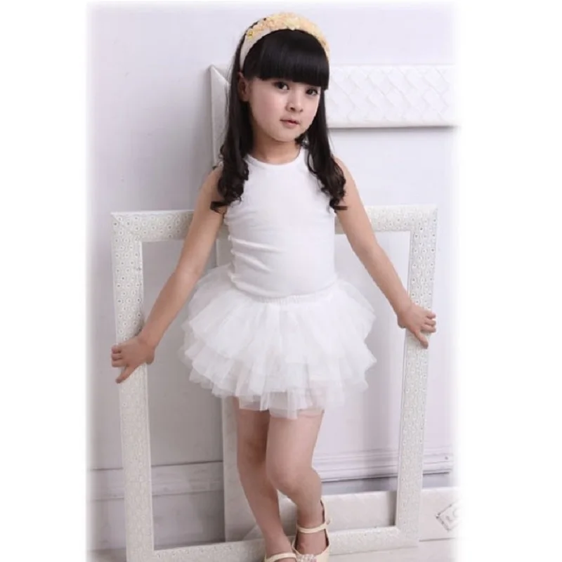 Summer Girls Skirts Ball Gown Mini Yarn Skirt Children's TUTU Underskirt Lace Girl Clothes Retail