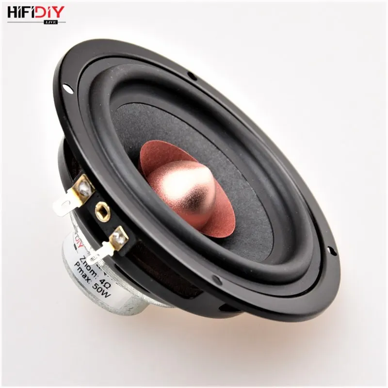 HIFIDIY LIVE Hi-Fi 4.5 INCH DIY Full frequency speaker unit 4 8OHM 50W Neodymium magnetic High Alto bass loudspeaker QF4-116NS